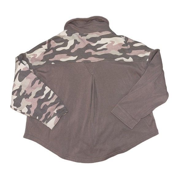 Vintage Havana two tone Colorblock pink camo shacket women’s size large - Picture 2 of 7